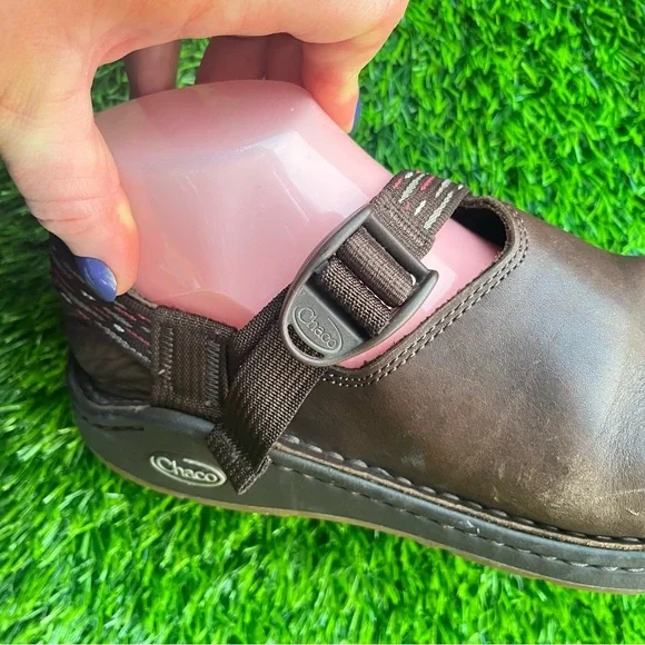 CHACO CHACOS CHACO'S BROWN LEATHER CLOGS ADJUSTABLE STRAP 8.5 MARY JANES - Picture 8 of 14